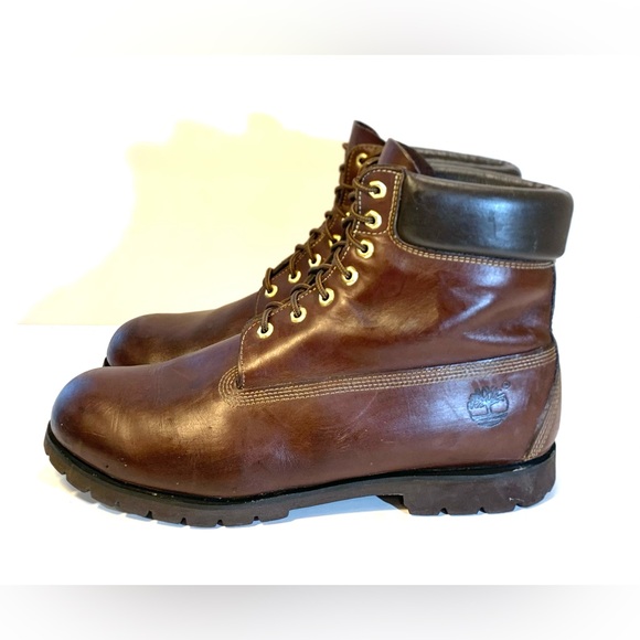 Timberland Brown Leather Boots Sz 14M - Picture 4 of 16